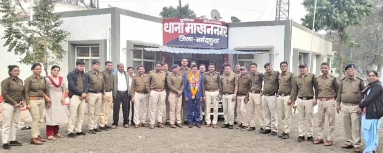 बागड़ा तवा थाना प्रभारी उप निरीक्षक नरेन्द्र पटने हुये सेवानिवृत