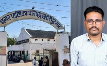 नगर पालिका परिषद छतरपुर द्वारा अवैध वसूली से परेशान दिहाड़ी दुकानदार