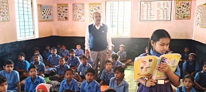 जिला शिक्षा अधिकारी ने किया स्कूलों का निरीक्षण