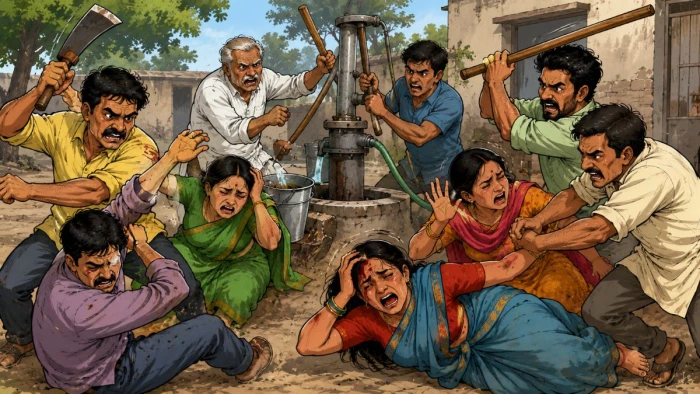भोपाल में बोरवेल के पानी पर खूनी संघर्ष; दो परिवारों में चली कुल्हाड़ी और लाठियां, आठ घायल