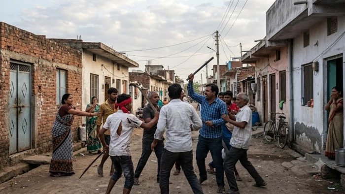 भोपाल में पड़ोसी परिवारों में खूनी बलवा… तलवार, लाठी-डंडों से हमला, एक युवक गंभीर, तीन महिलाएं घायल